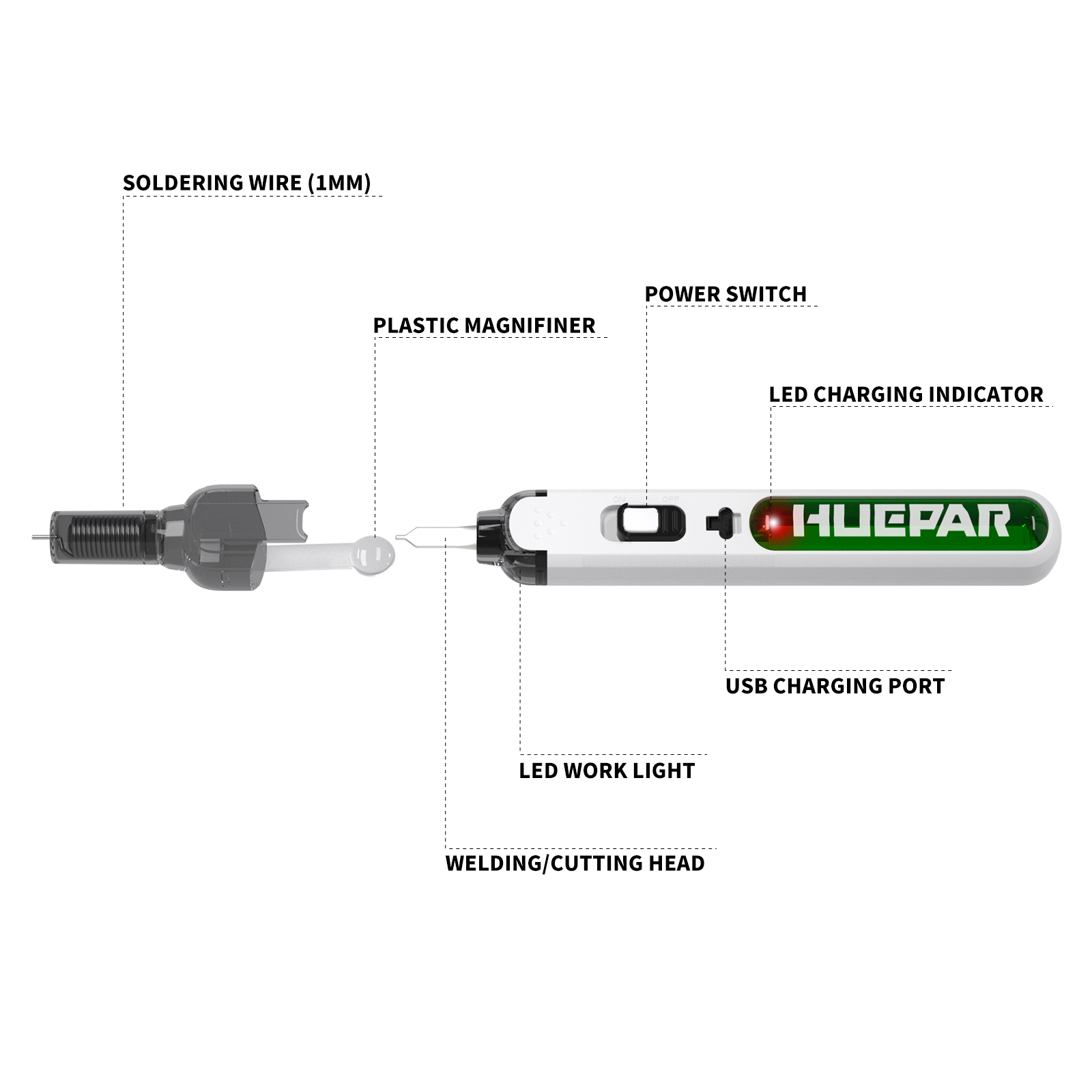 Pistol de lipit Huepar HB-01