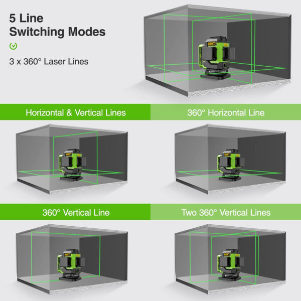 Nivelă Laser Huepar LS03DG - imagine 3