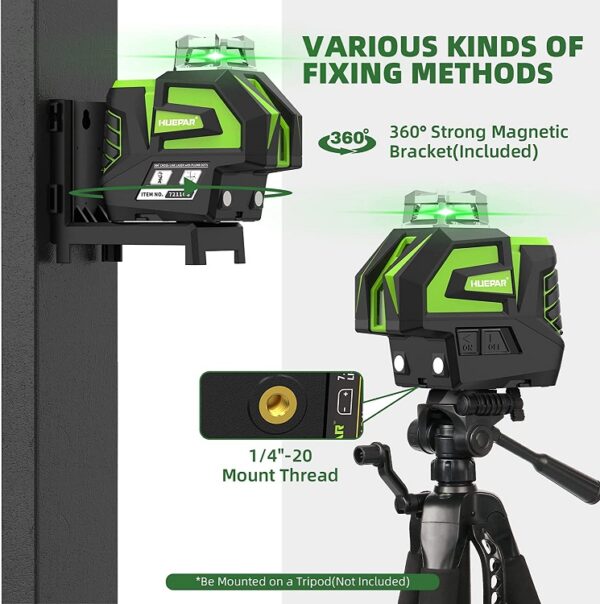 Nivelă Laser Huepar 7211CG - imagine 5