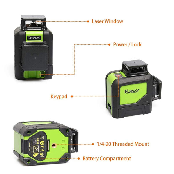 Nivelă Laser Huepar 902CG - imagine 4