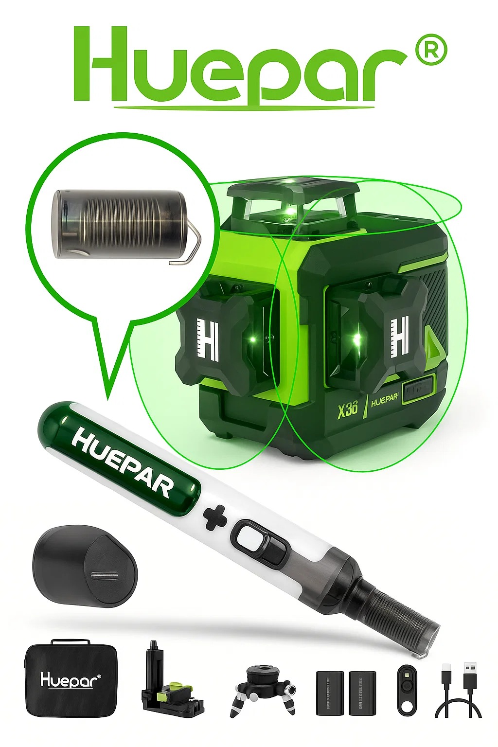 Pachet Promoțional Huepar Z03CG + HB-01 – Pentru meseriași care nu acceptă compromisuri