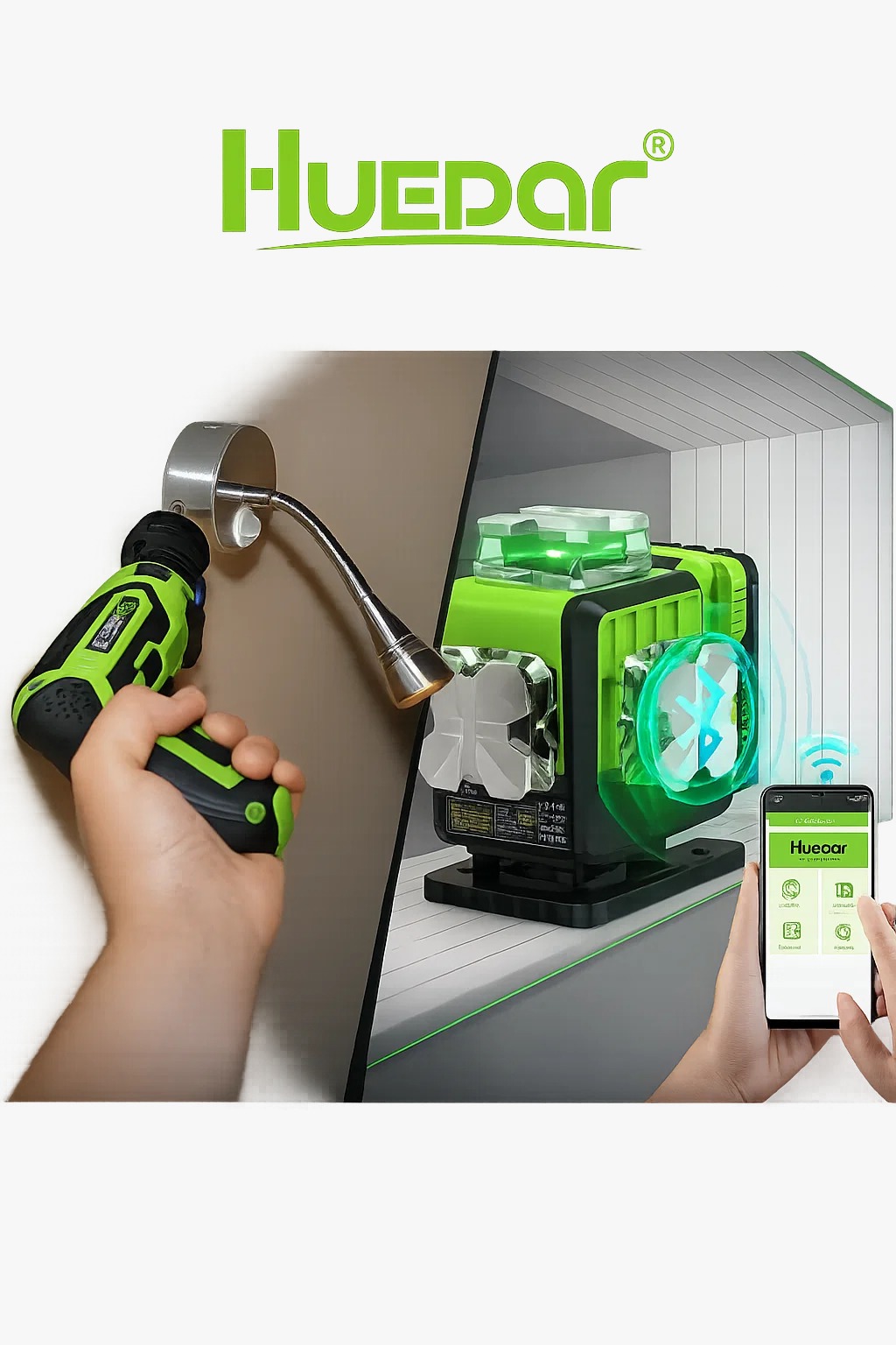 Pachet Promoțional Huepar P04CG +CS04 – precizie și control pentru proiectele tale DIY