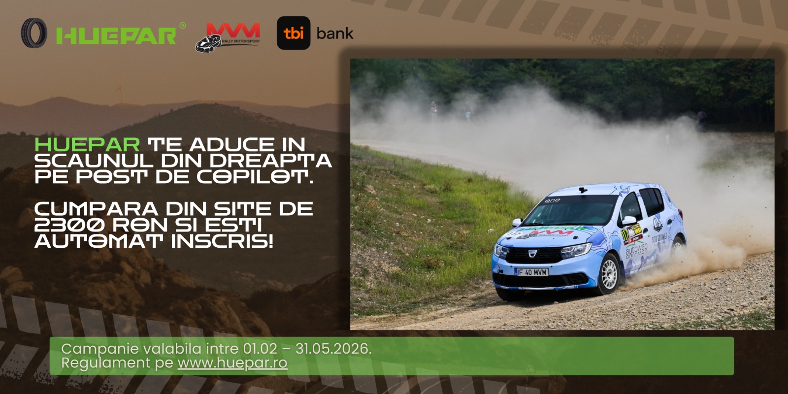 “Experiență de raliu HUEPAR România”
