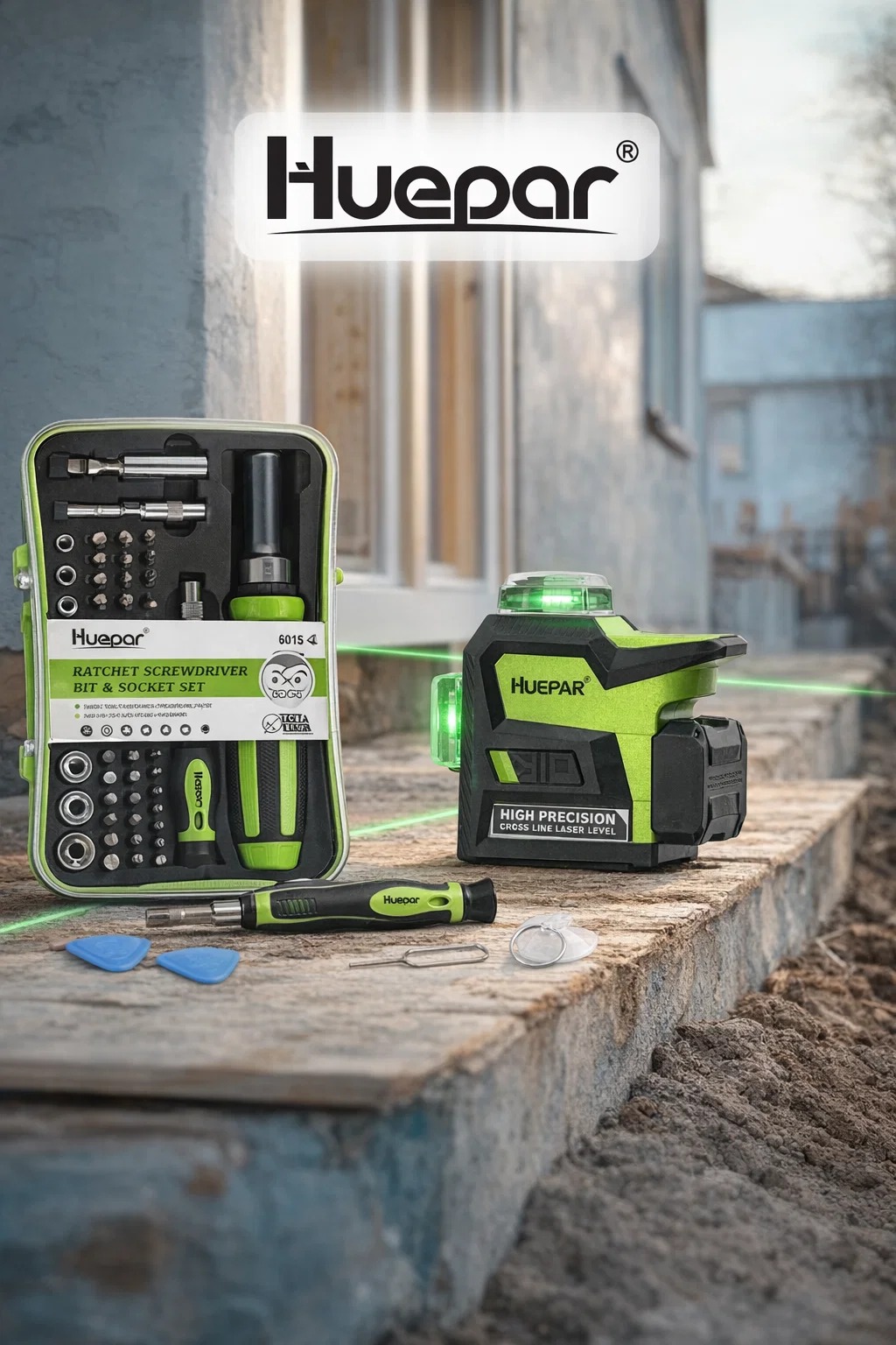 Pachet Promoțional Huepar HX03CG +SD65-YG – echipamente laser pentru rezultate fără compromis